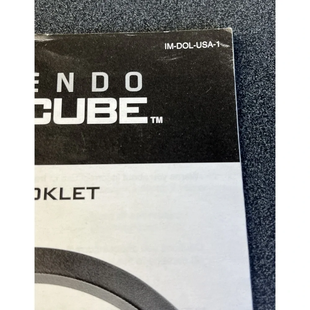 Nintendo Gamecube System Console Manual Instruction Booklet Only IM-DOL-USA-1
